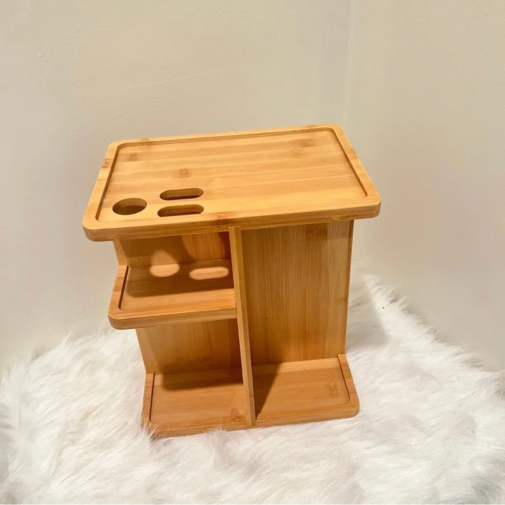 Wooden Bamboo Cosmetics Organizer